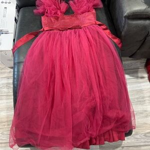 Elegant Red Kids Dress
